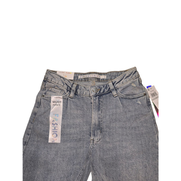 Women's Tinsletown High Rise Flare Jeans Size 1/ 25 Blue - Picture 3 of 8
